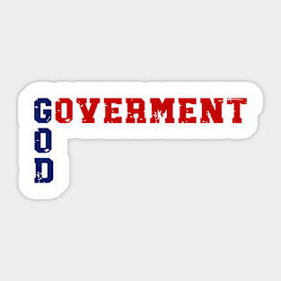 God Govermment Sticker